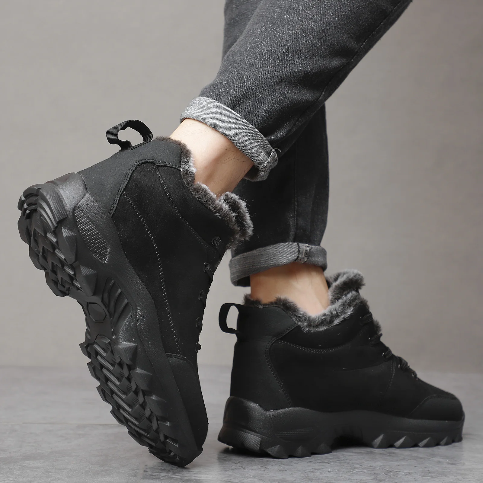 Men Snow Boots Winter Outdoor Walking Shoes light Sneakers for Men Winter Shoes Botines Tenis Mens Hiking Ankle Boots Footwear
