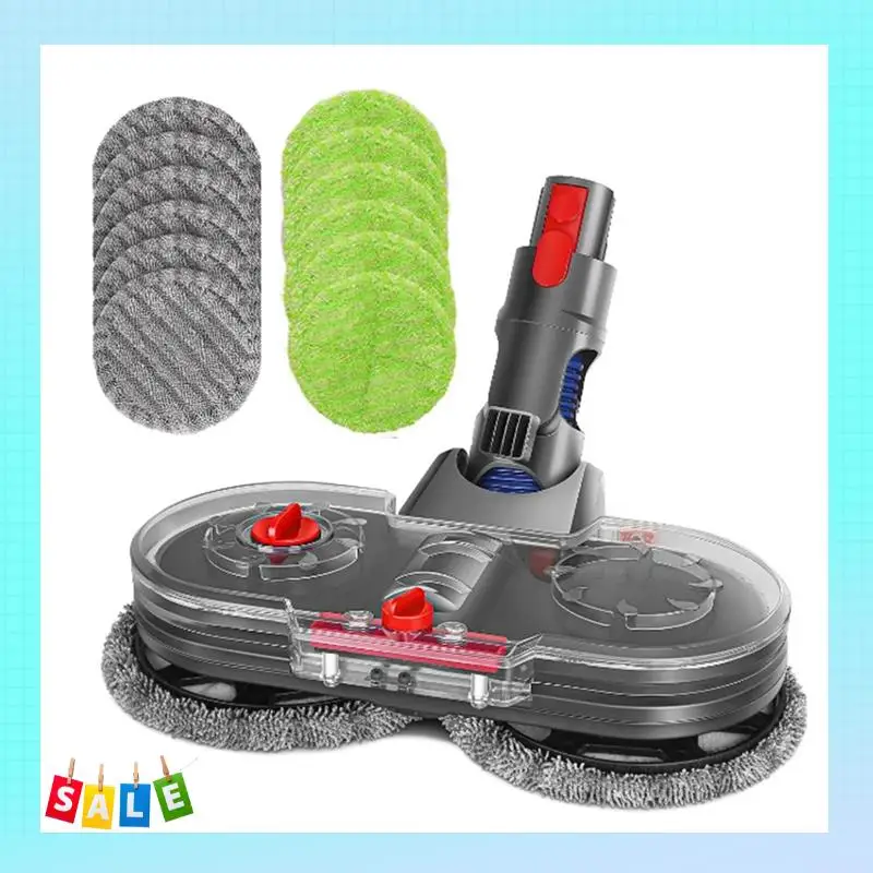 

A56X для пылесоса Dyson V15 V11 V10 V8 V7, насадка для электрической швабры со съемным резервуаром для воды, 12 многоразовых подушечек для швабры