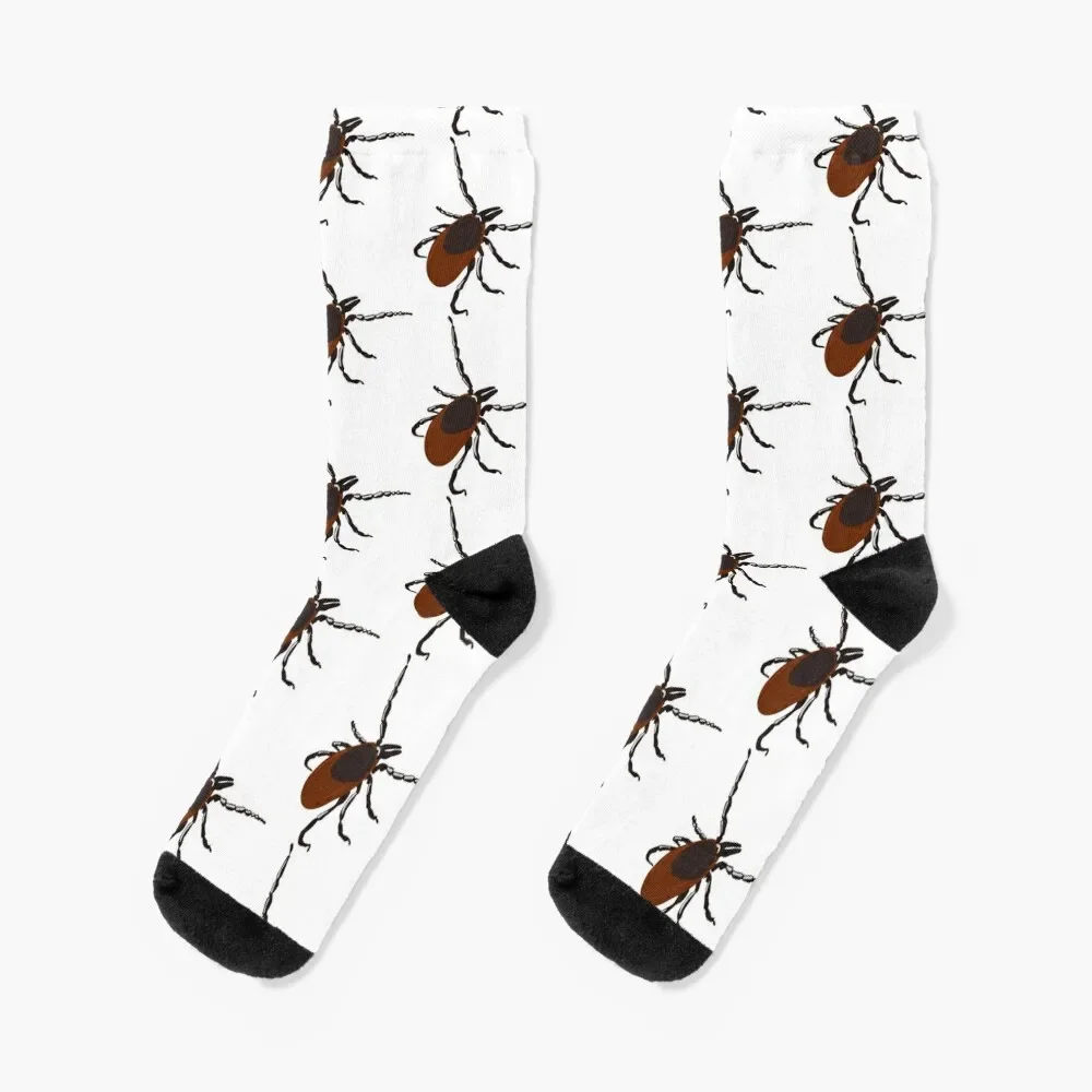 

Questing Deer Tick (Ixodes scapularis) Socks christmas gifts football Socks Woman Men's