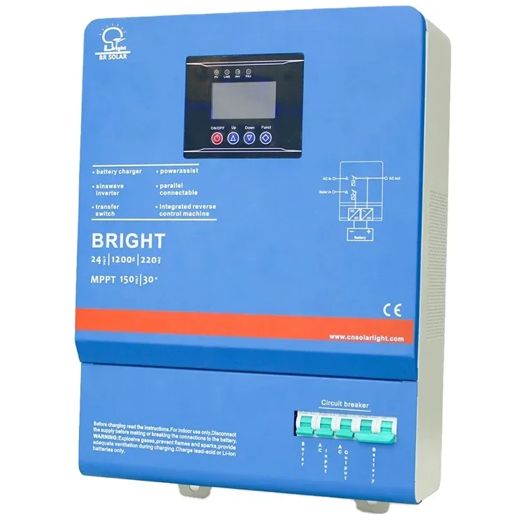 

BR Solar High Quality Home use 1kw 3KW 5KW 8KW low frequency solar power system pure sine wave inverter 48v dc 400v ac inverter