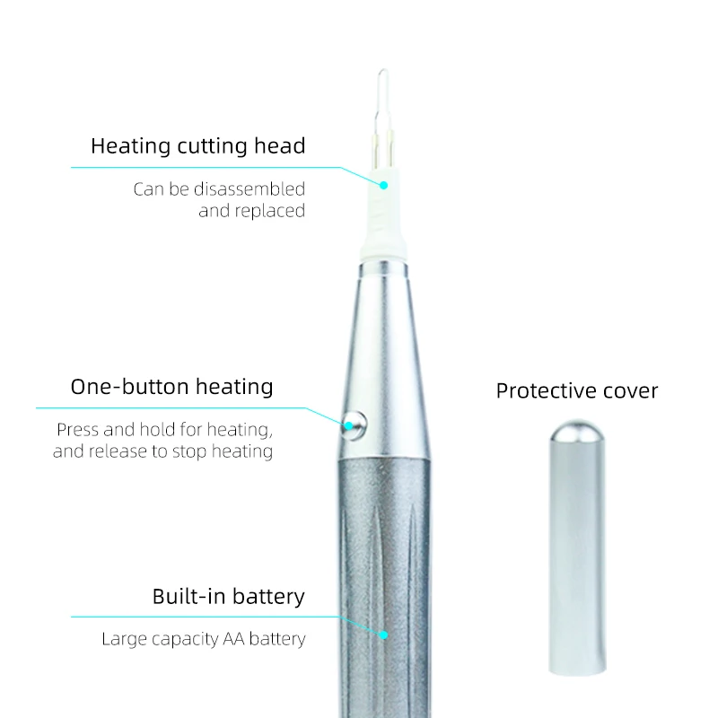 VVDental Wireless Dental Endo Gutta Percha Cutter Tooth Gum Dissolved Breaker Cutta with 8 Heating Tips