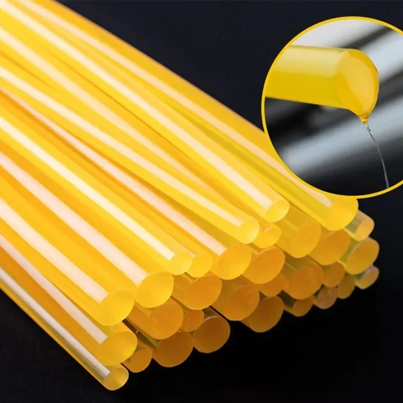 30/1pcs Yellow Translucent Hot Melt Glue Sticks Strong Adhesive Glue Stick High Viscosity Handmade DIY Craft Repair Kits Tools