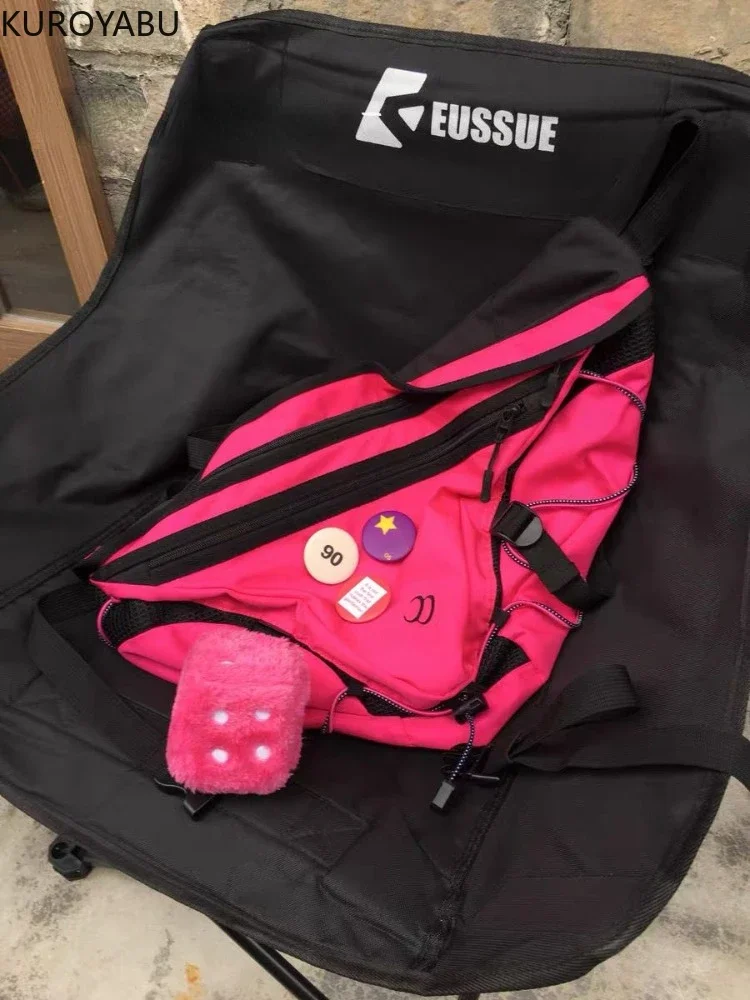 Y2k Shoulder Bag Large Capacity Women Chest Pack Casual Harajuku Casual Travel Unisex Crossbody Bag Nylon Bolsas Para Mujeres