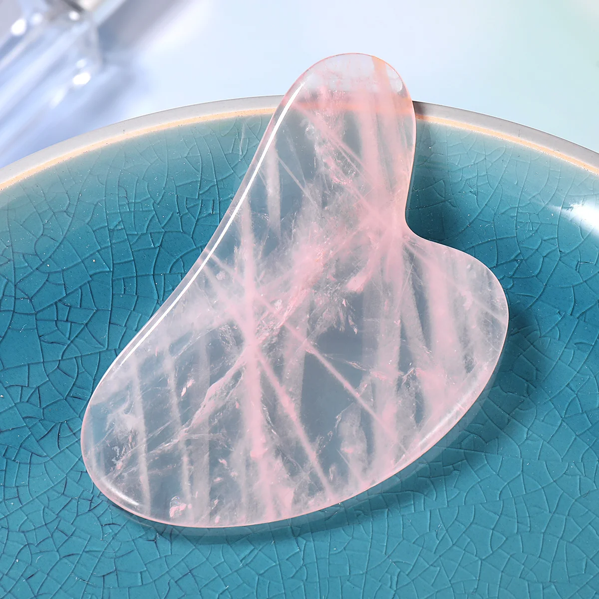 Supvox Różowa Kryształowa Deska do Masażu Skóry Twarzy i Ciała Spa Odżywia Skórę Nawilża Relaksuje Narzędzie do Masażu Skóry
