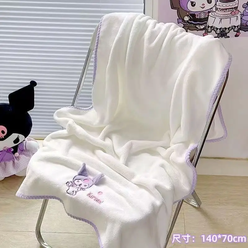 かわいいサンリオ漫画クロミバスタオルタオルドライヘア帽子 3 点セット漫画吸水と脱毛かわいい速乾性