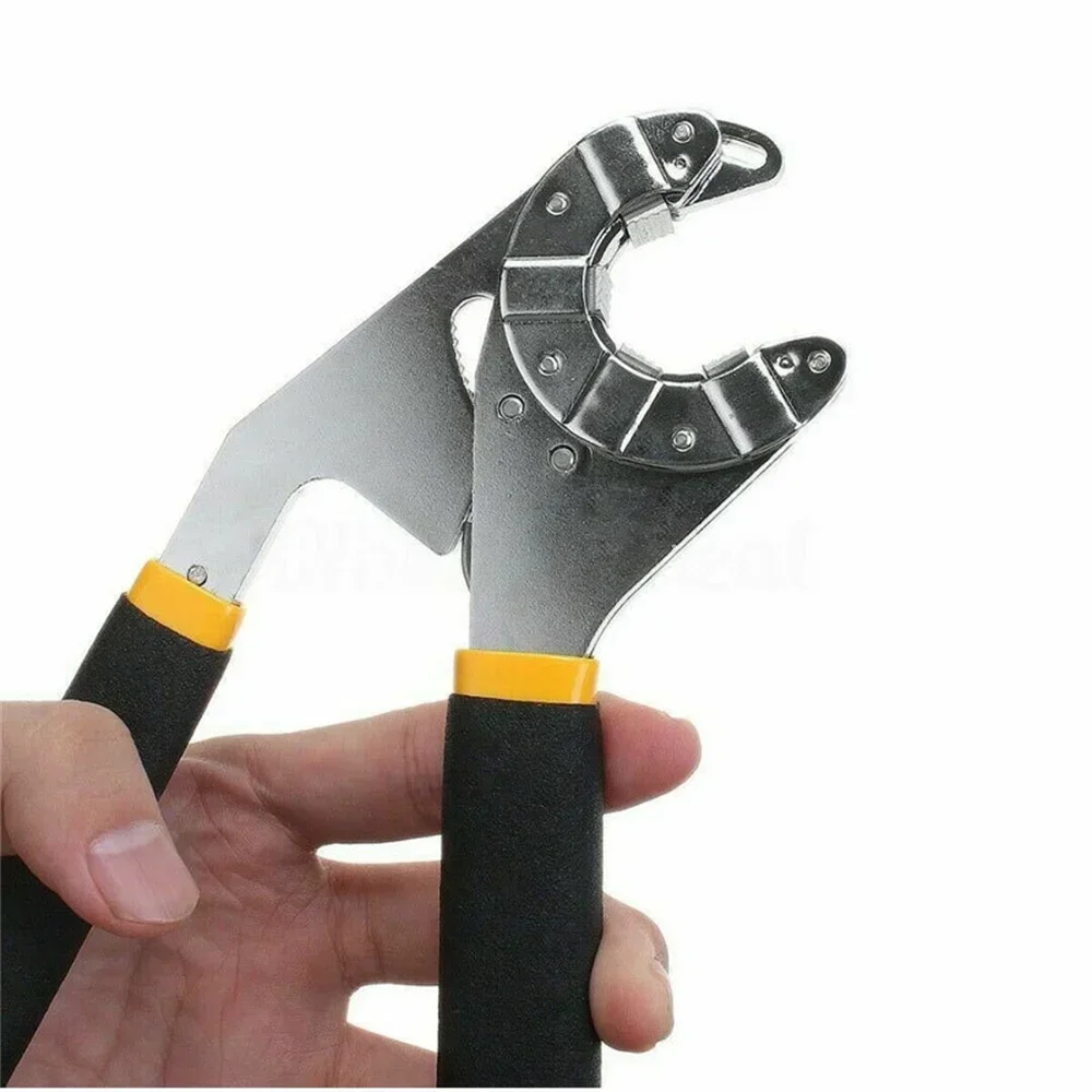 8inch Universal Wrench Adjustable Wrench Pipe Pliers Spanner Tool for Repairman Workshop Auto Repair Machine Maintenance