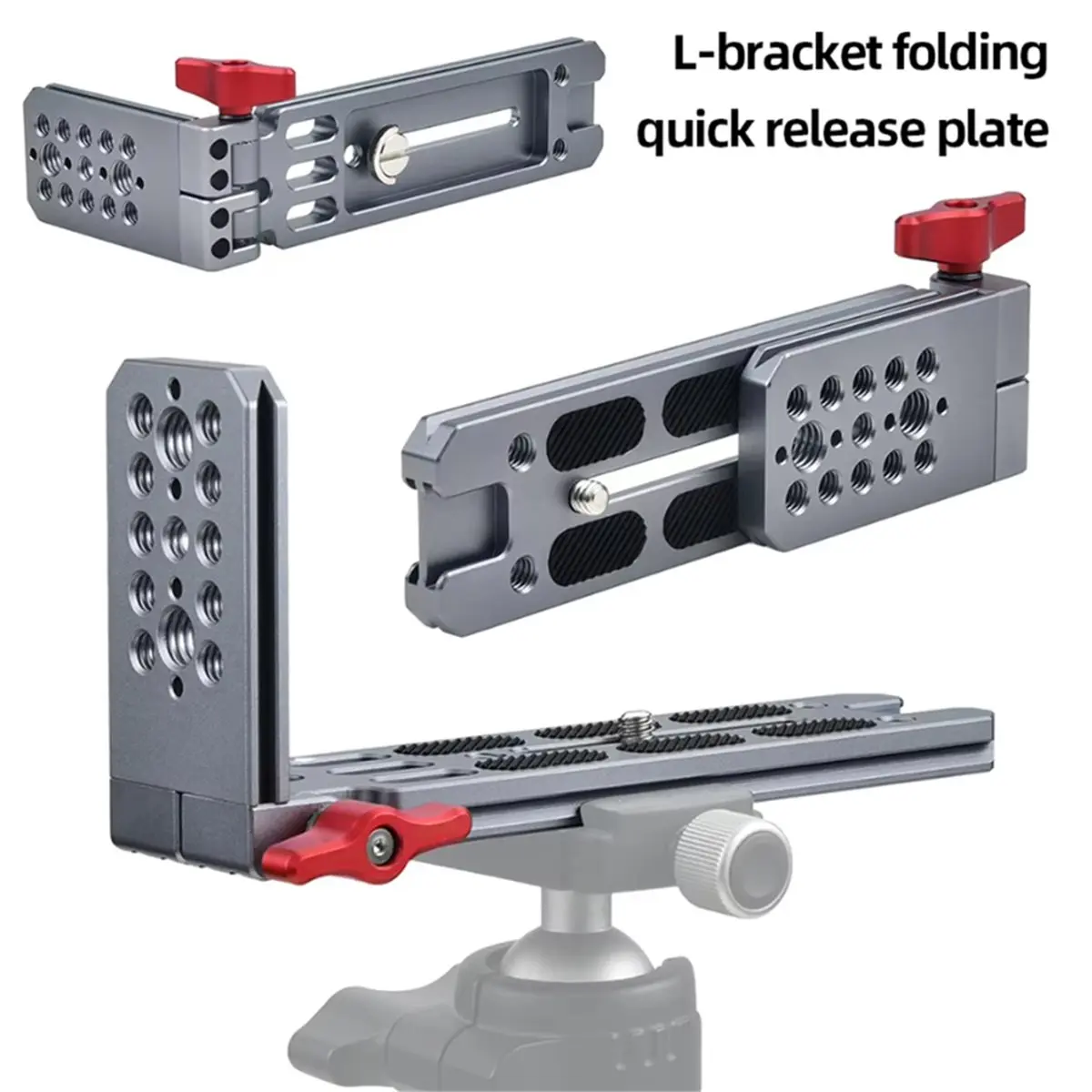

(A03R) Camera L Bracket Vertical Horizontal Switching Quick Release Plate Arca L Shape Holder for Canon Nikon Tripod Mounting