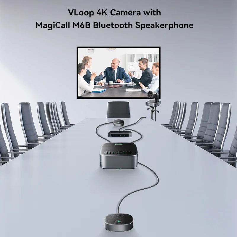 Tenveo VA612G-EX 4k Cam+speakerphone+hub+extension Mics Conference PTZ Conference Video Camera System