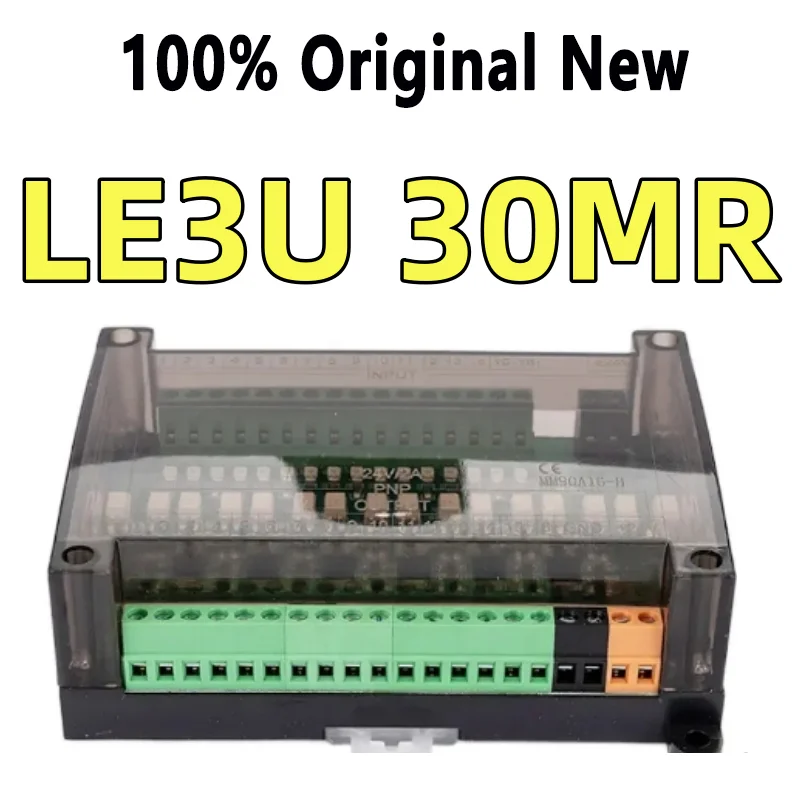 Fx3u Le3u 30mr 6ad2da 16 Input 14 Relay Output 6 Analog Input 2 Analog Output Plc Controller Rs485 Rtc ( Clock)