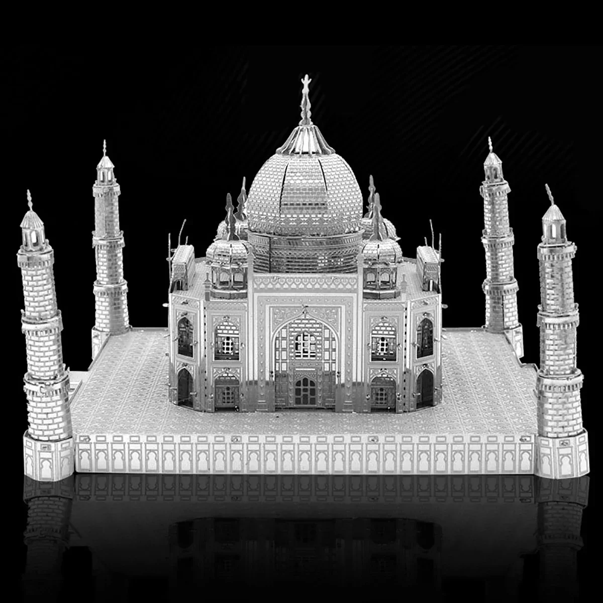 Taj Mahal zestawy modeli 3D Puzzle metalowe DIY wycinane laserowo Puzzle wyrzynarka zabawkowa dla dzieci