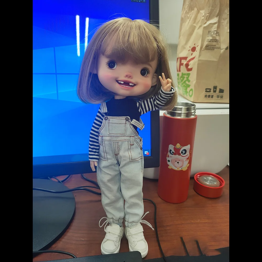 

1/6 BJD Doll Resin Material DIY Smile Doll For Girl Child No Makeup Doll Toys Birthday Gifts