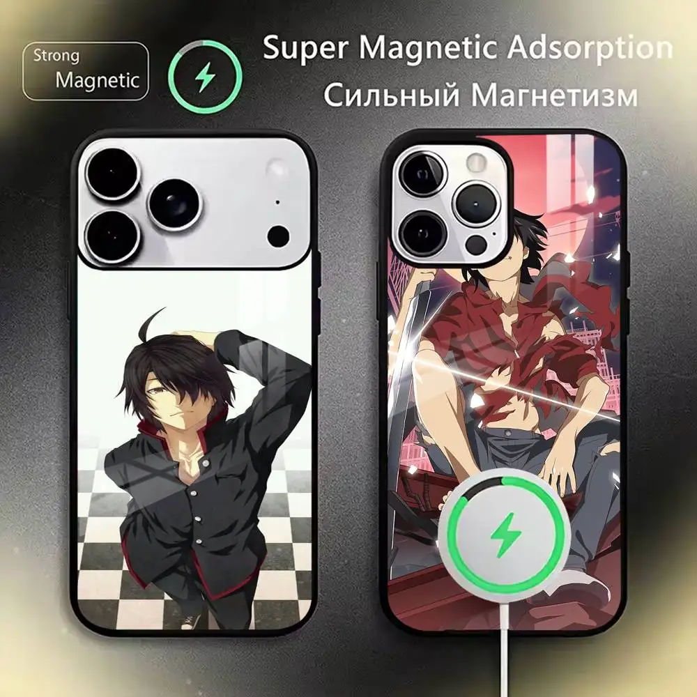 

Araragi Koyomi Phone Case Magnetic with Magsafe Wireless Charging For iPhone17,16,15,14,13,12,11 Plus,Pro