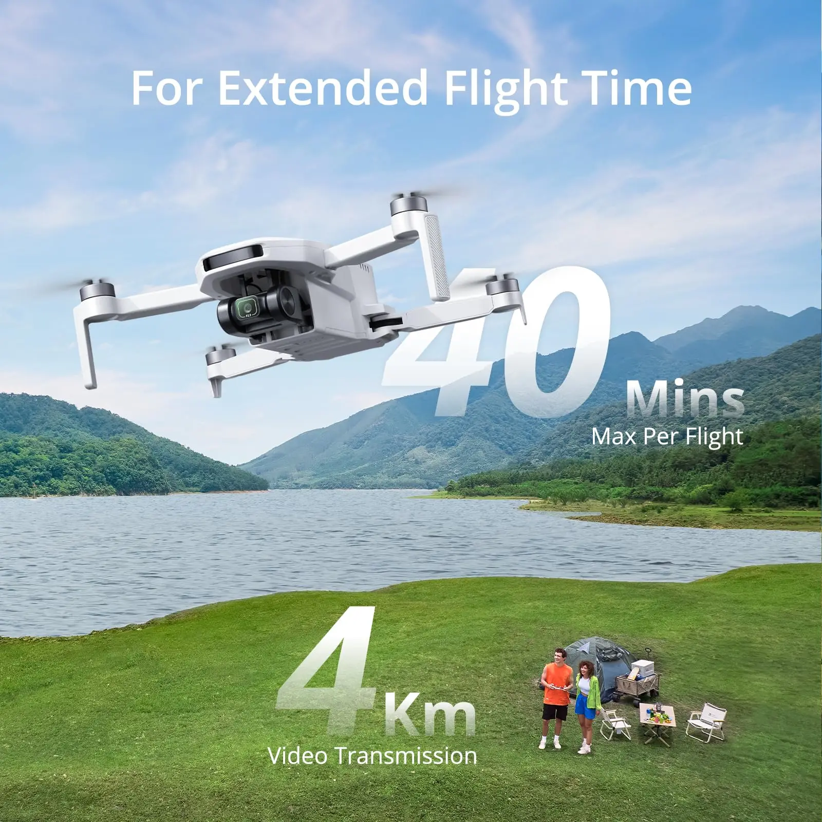 Potensic ATOM LT Single Axis Gimbal 2.5K Camera EIS GPS Drones Under 249g Max 4-KM for Adults and Beginners