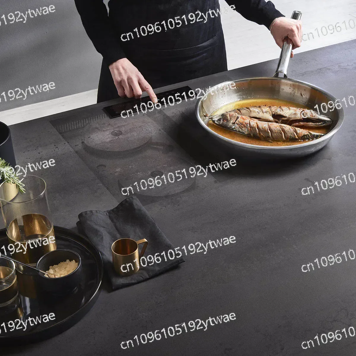 Invisible Under-Counter Induction Cooktop, Hidden Built-in Induction Hob for Commercial & Household Use