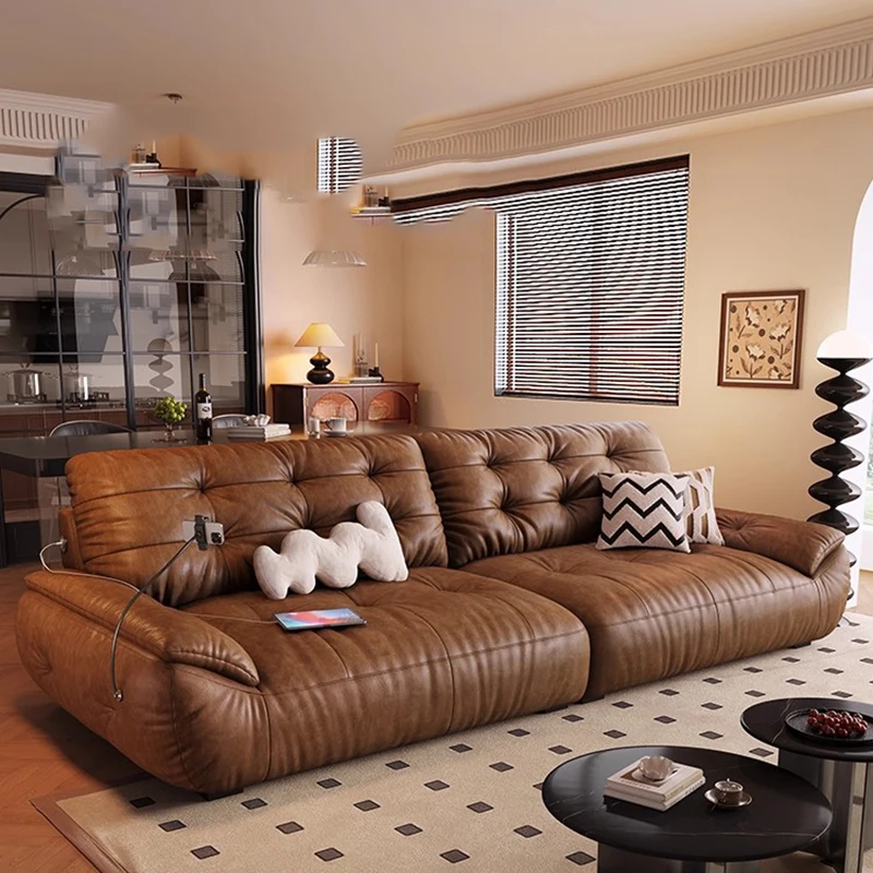 

Modern Luxury Living Room Sofas Leather Armchair Couch Minimalist Living Room Sofas Sectional Designer Divano Home Furniture