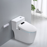 FOHEEL LCD Display Bidet Intelligent Heating Seat Wc Auto Open Smart Toilet Cover Electronic