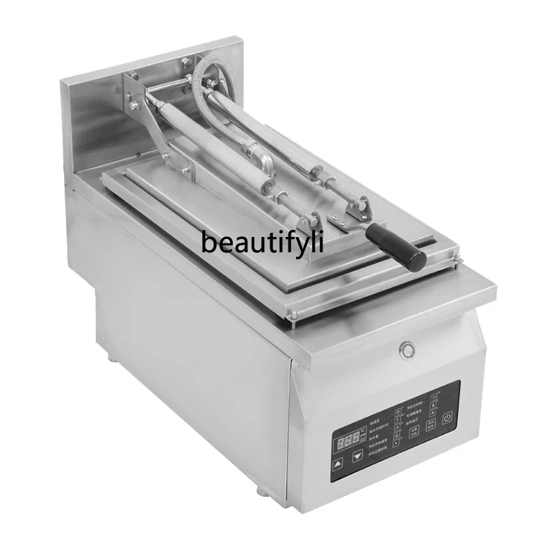 Stainless Steel Full-Automatic Commercial Fried Dumpling Machine Pan Fried Dumplings Frying Pan Electric Baking Pan