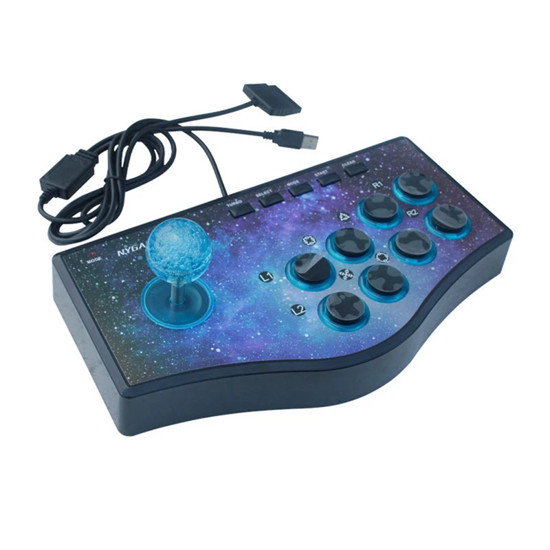 

NYGACN USB Arcade Fight Stick Street Fighting Joystick Gamepad Controller For PS2/PS3/PC/Android PC Street Fighter Arcade Game