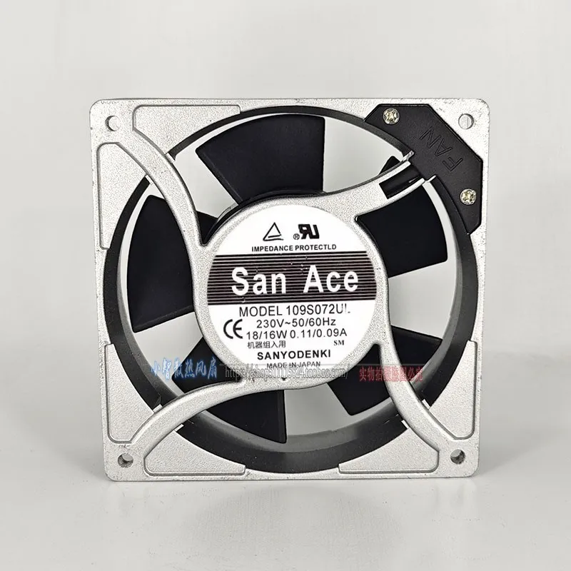 

ОРИГИНАЛЬНЫЙ 109S072UL 230 В 18/16 Вт 12038 120*120*38 мм НОВЫЙ ОХЛАЖДАЮЩИЙ ВЕНТИЛЯТОР РАДИАТОР