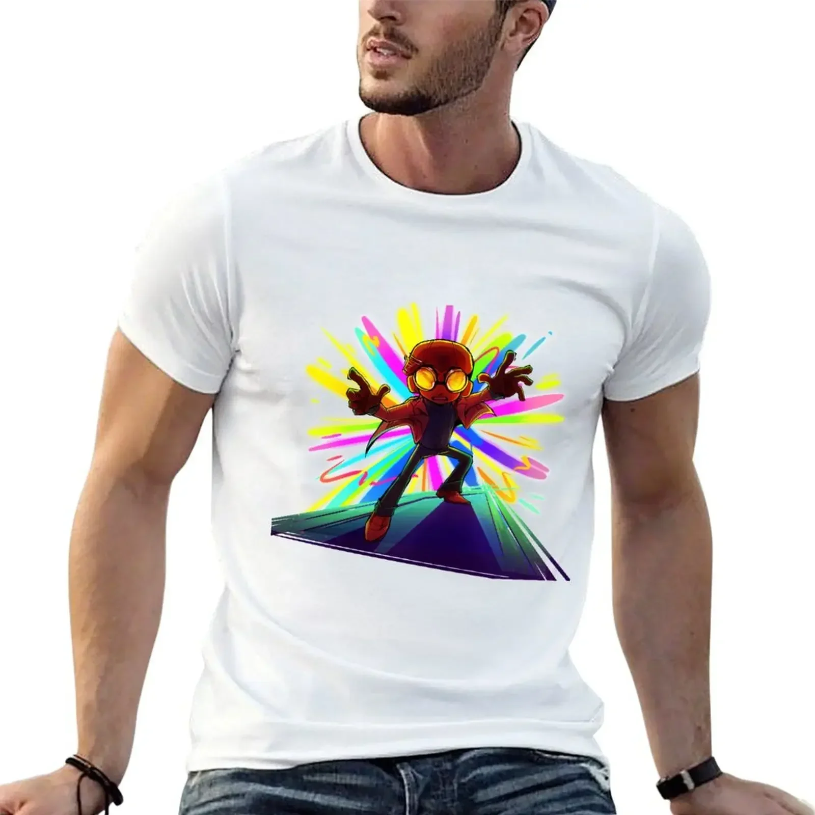 Get Ready! Wake Your Psyche Up, Raz! T-Shirt Blouse anime figures customizeds summer tops mens vintage t shirts