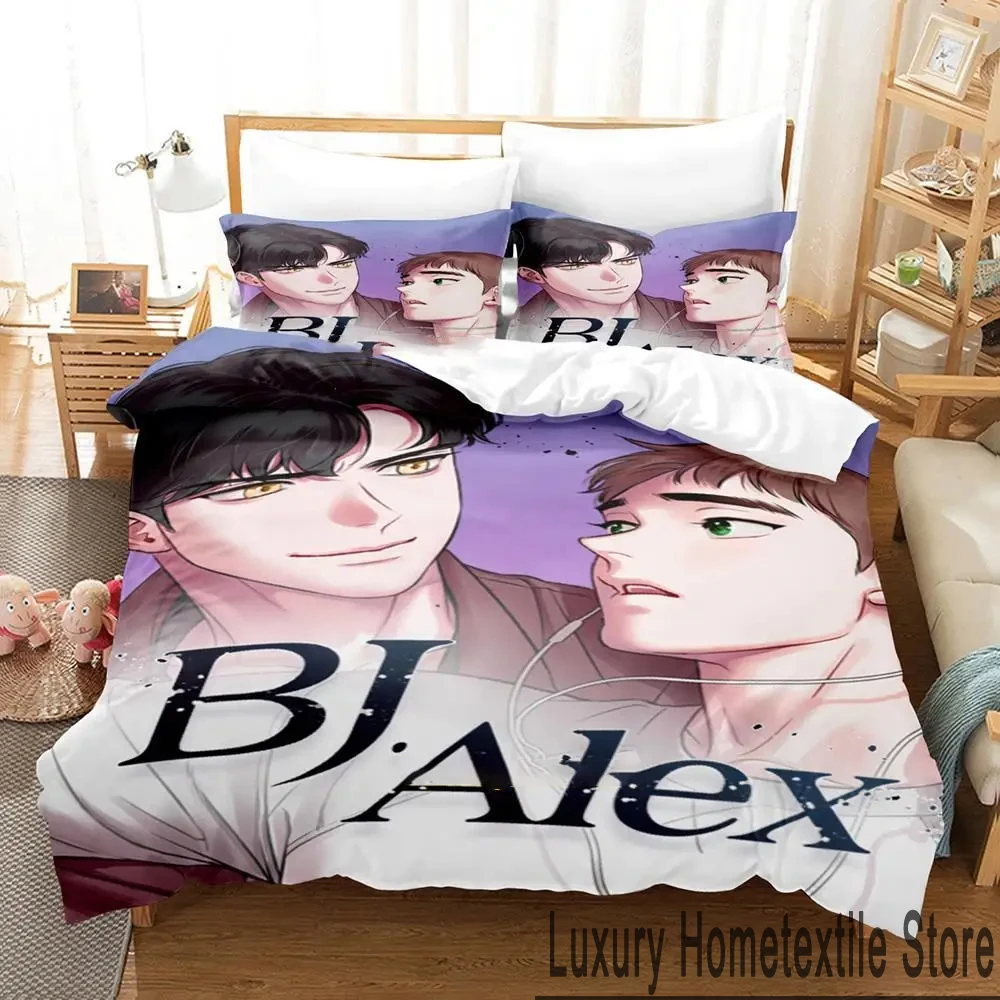 

3D Print Anime Bj Alex Bedding Set Duvet Cover Bed Set Quilt Cover Pillowcase Comforter king Queen Size Boys Adult Bedding Set