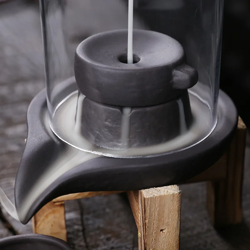 Creative Home Decorations Windproof Backflow Incense Burner Desktop Lucky Peaceful Ornaments Indoor Incense Fountain Candlestick