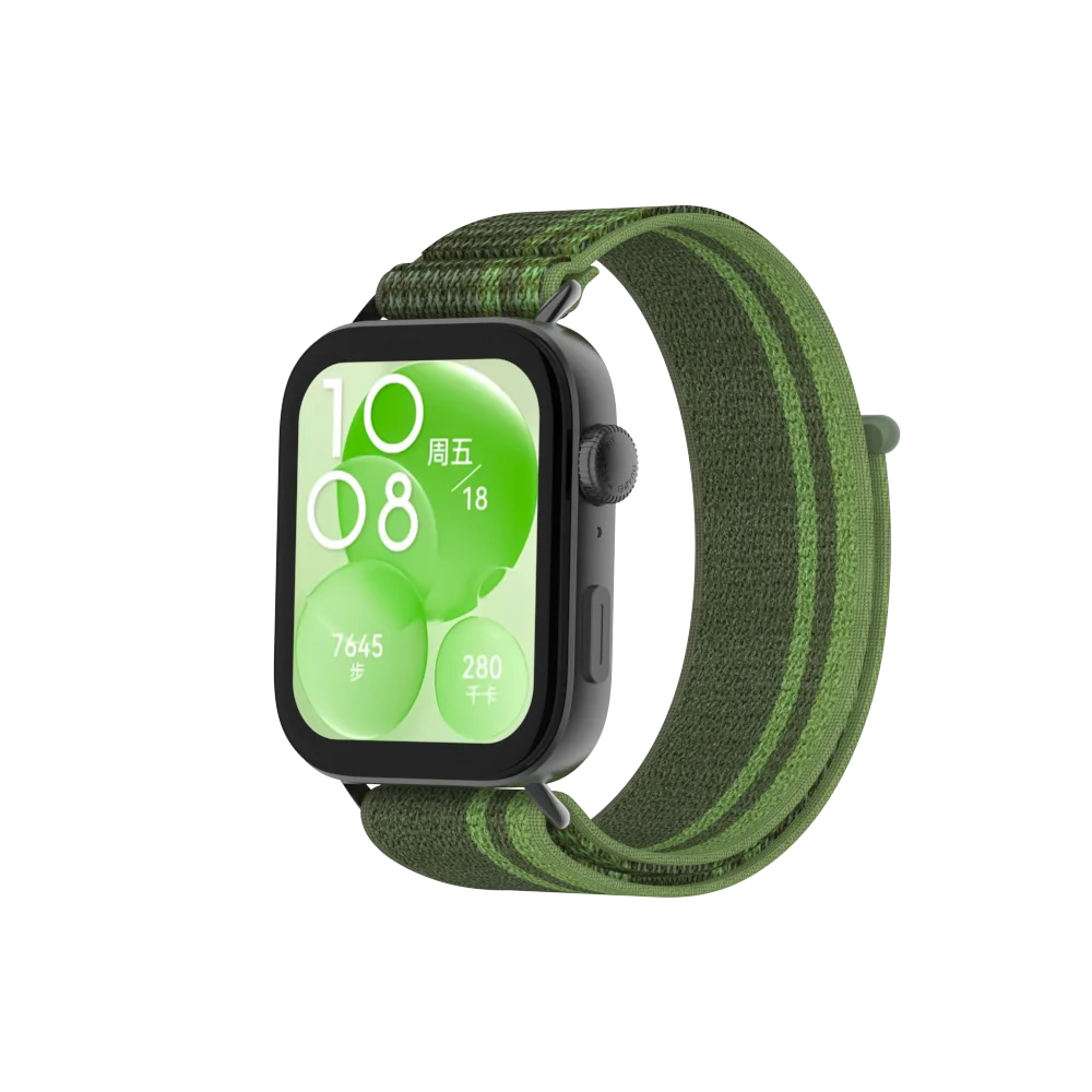 Green Nylon strap watchband For Huawei Watch FIT3 Smartwatch strap FOR huawei fit3
