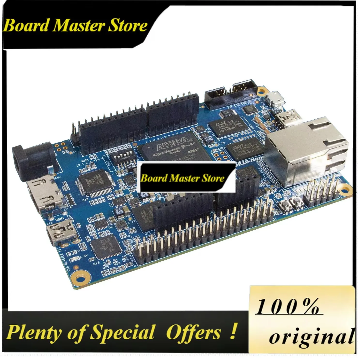 BoMaSDE10-nano FPGA Development Board Altera CycloneV SoC Dual-core ARM Cortex-A9 With ADC G-Sensor Ethernet HDMI-compatible Ard