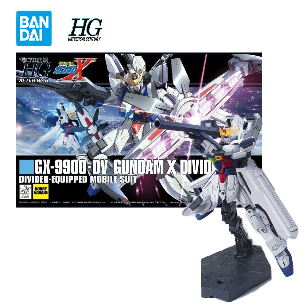 

In Stock Original Bandai Gundam HGUC Gundam X Divider Collection Figure Assembly Robot Mobile Anime Action Mode Toys