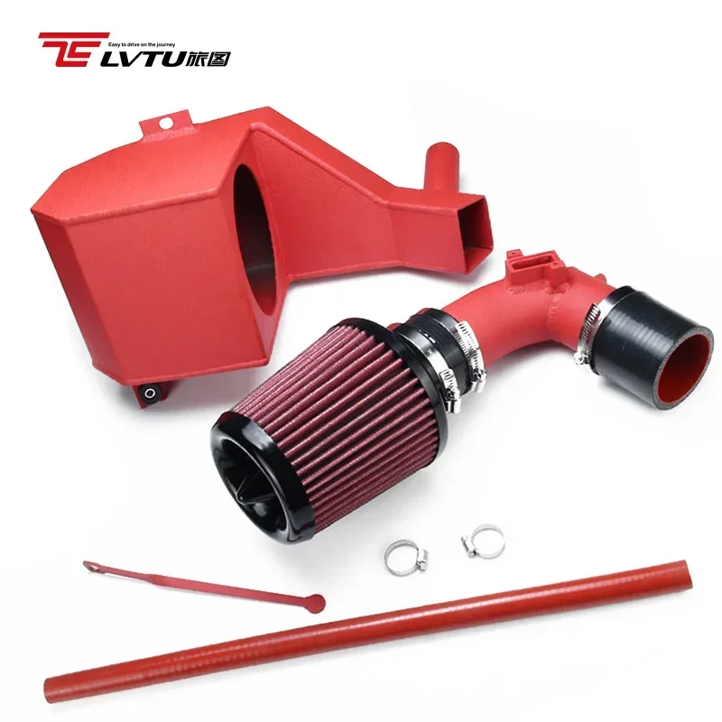 For Honda FIT GK5 2016-2019 Car Auto Pacing Parts Aluminum Pipe Engine Turbo Cold Shield Air Intake Filter Kit