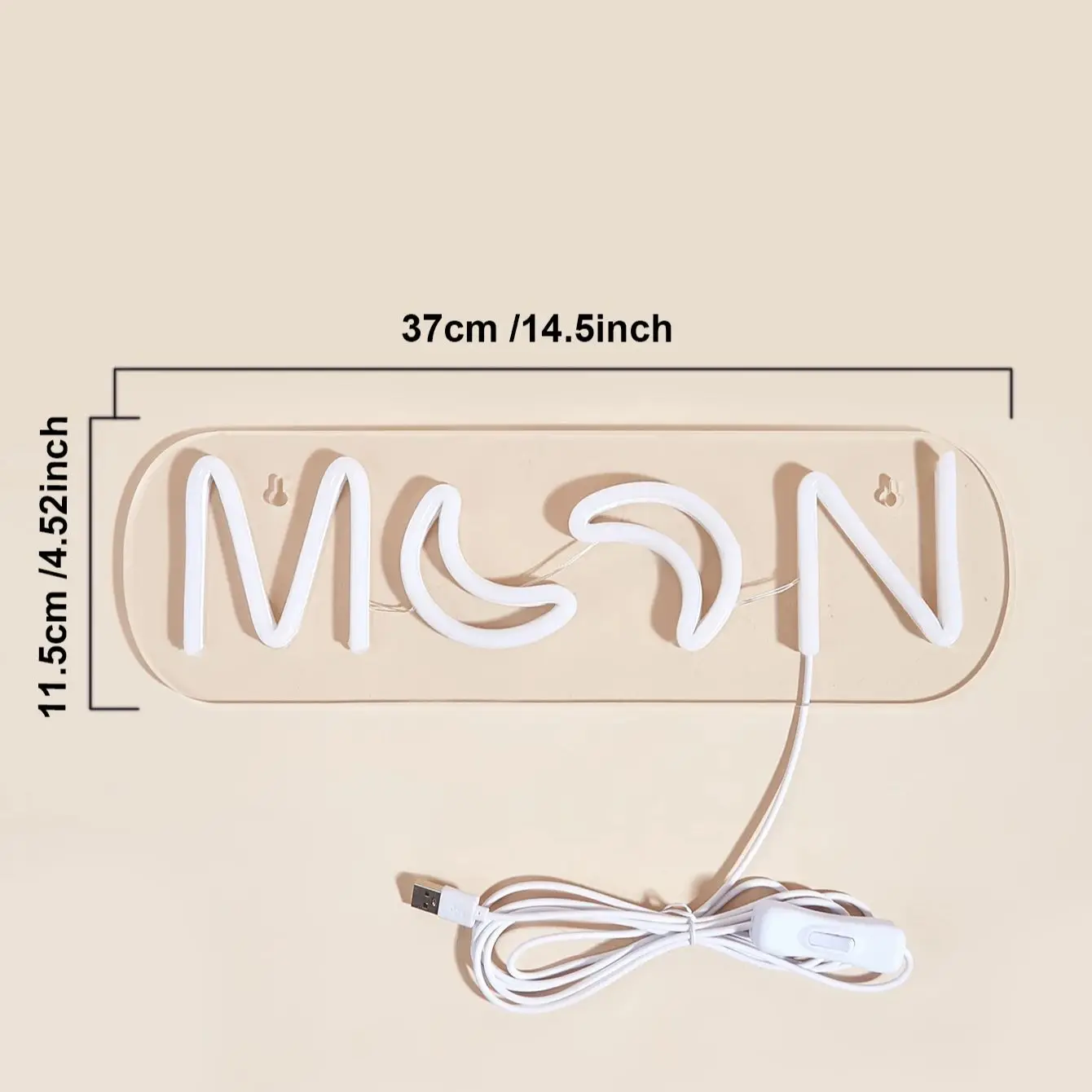 تشي شراء LED النيون القمر USB بالطاقة النيون علامات ضوء الليل ثلاثية الأبعاد جدار الفن غرفة نوم غرفة المعيشة مصباح ديكور علامات