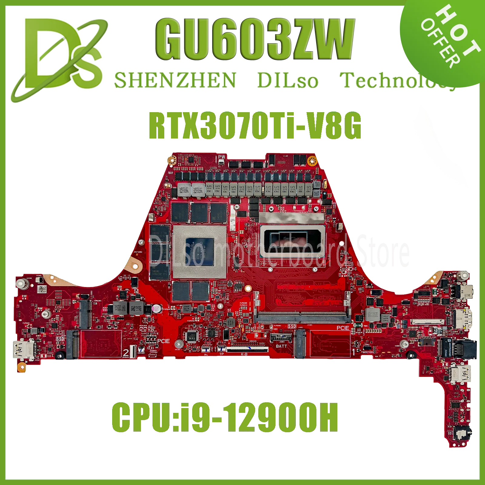 KEFU GU603Z Mainboard For ASUS GU603ZW GU603ZX GU603ZM Laptop Motherboard i9-12900H RTX3070Ti RTX3080Ti RTX3060 RAM-8GB/16GB