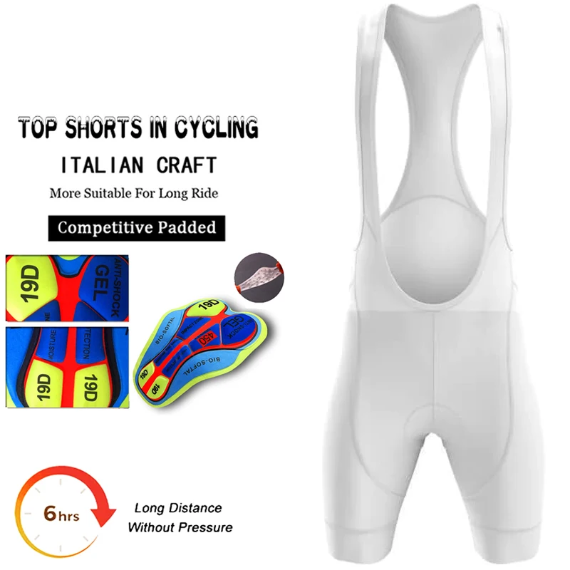 Solid Color Sports Shorts Cycling Bib Men Men\'s Equipment Summer Pants Man Short Mtb Gel Bike Bretelles Bibs Culotte Triathlon