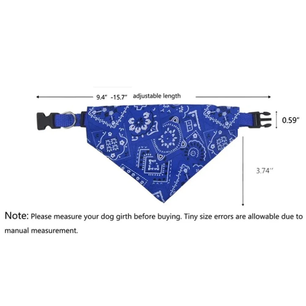 Pet Triangle Scarf Cat Dog Saliva Towel Printed Pets Dog Collar Adjustable Strap Kitten Puppy Saliva Neckerchief Pet Supplies view 3