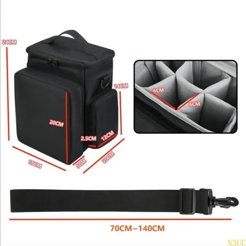 

N3UC Wireless Microphones Storage Bag EVA Material Shockproof with Spacious Interior