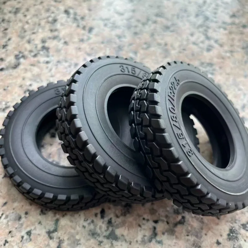 

2Pcs Rubber Tire Gravel Tread for 1/14 Tamiya RC Dump Truck SCANIA 770S VOLVO 750 Mercedes-Benz ACTROS 3363 MAN Toys Car Parts