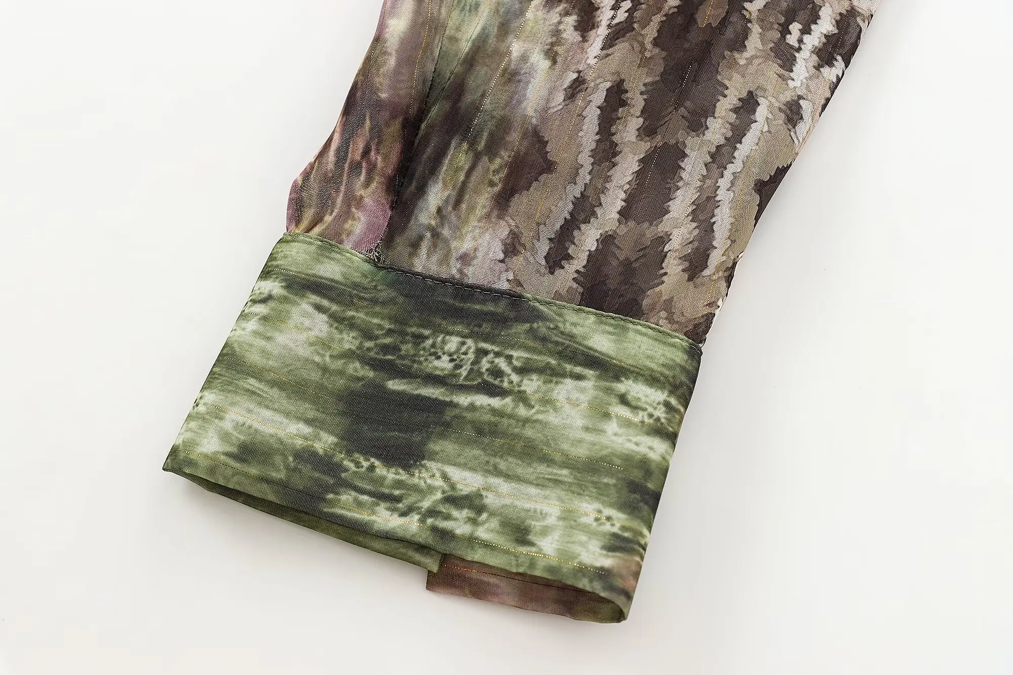 Maxdutti  French Fashion Printed Shirt Long Sleeved Chiffon Shirt Casual Blouse Women Elegant Ladies Tops