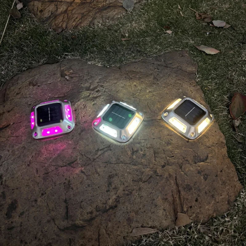 Solar outdoor Villa garden layout Stainless steel buried Atmospheric decoration Lawn lights Waterproof garden lights