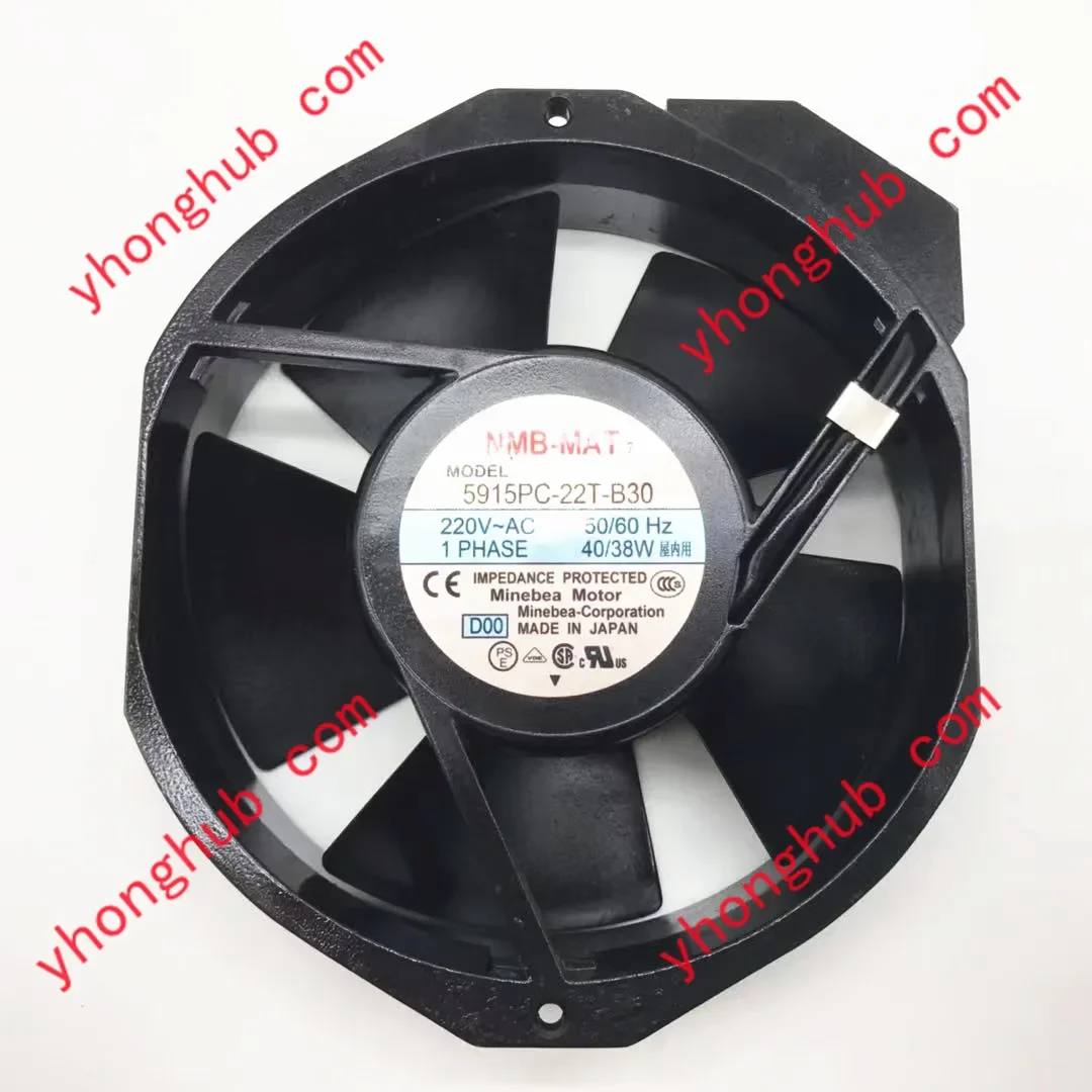 NMB-MAT 5915PC-23T-B30 D00 AC 230V 35W 172x150x38mm Server Cooling Fan