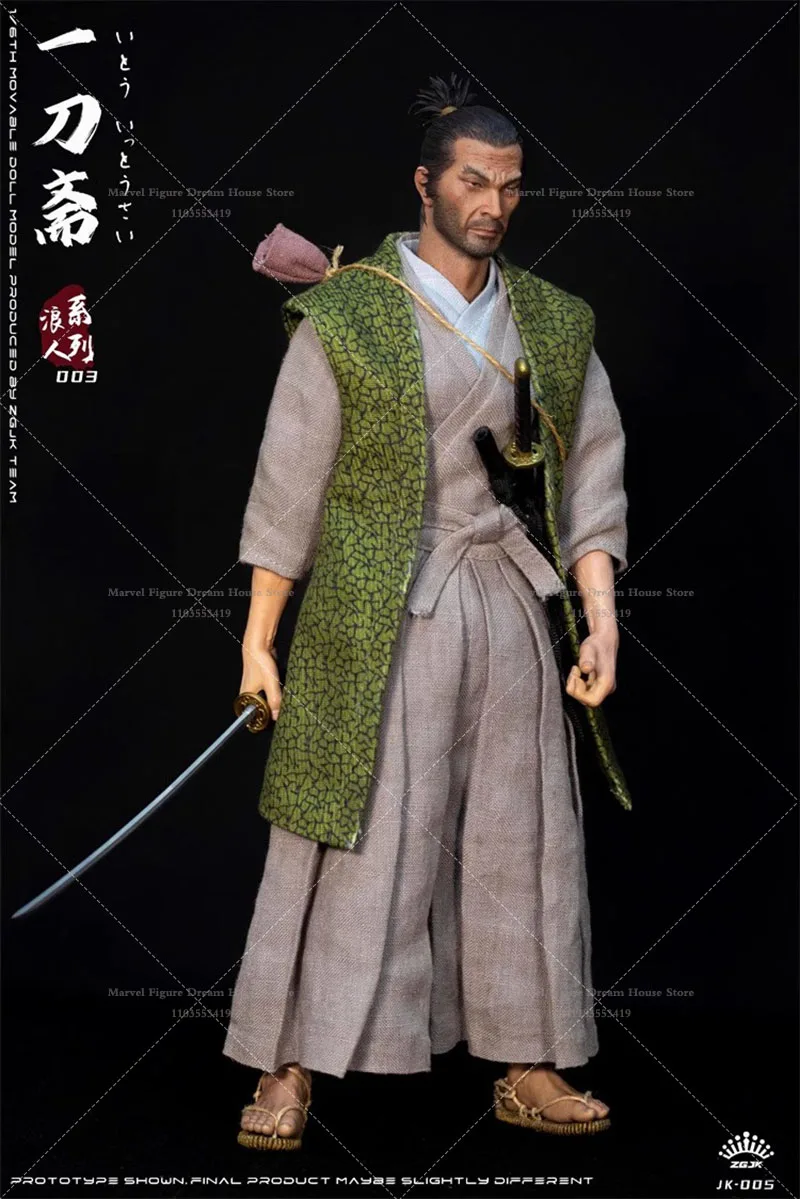 ZGJKTOYS JK-005 1/6 Scale Ronin series Ito Ichinosa Warring States Period Swordsman 12-inch Full Set Action Figure Soldier