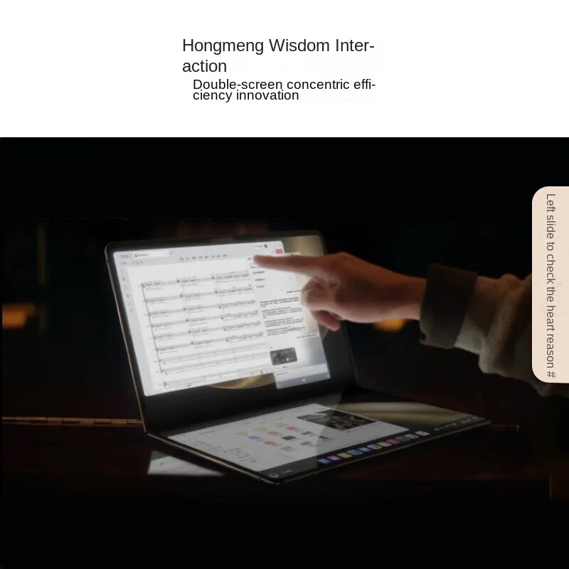 HUAWEI MateBook Lipat Master Luar Biasa Layar OLED Dua Lapis 18 Inci HarmonyOS 5 Komputer Lipat Ultra-ringan dan Tipis,