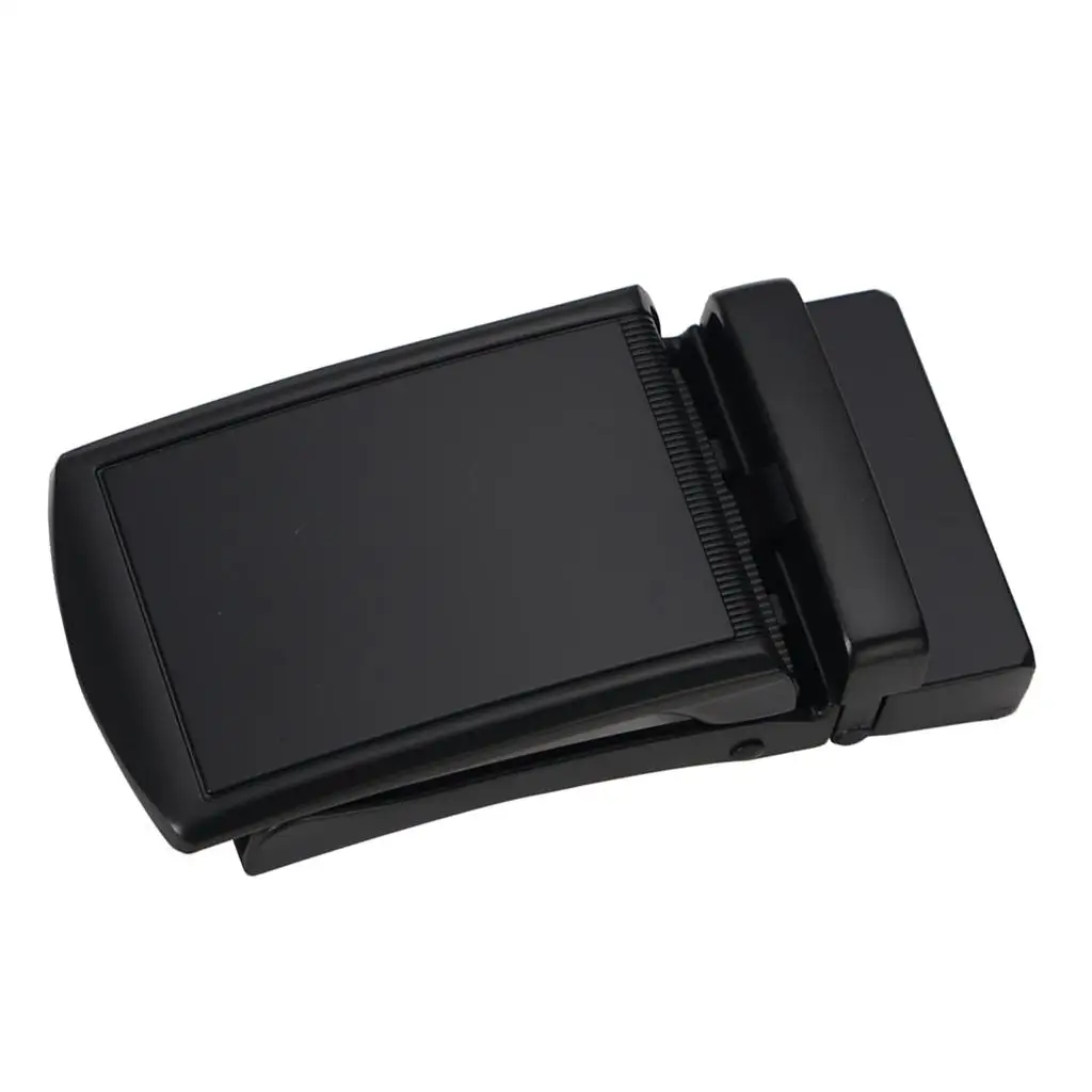 Men Belt Buckle Automatic Slide Click Buckle Ratchet Leather Belt Buckle