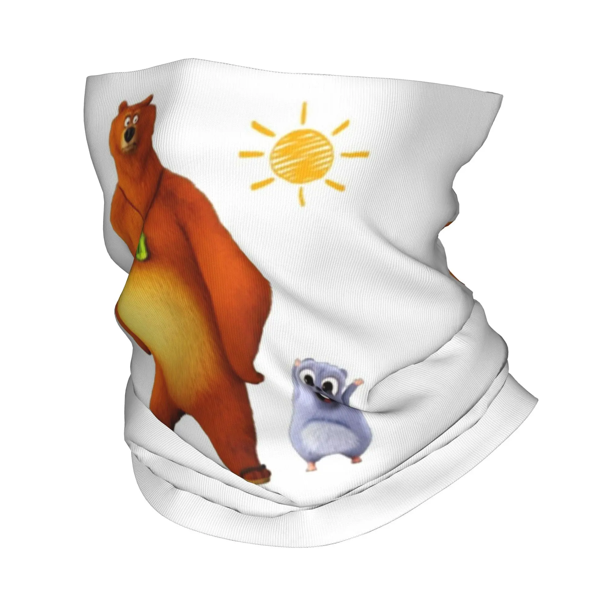 ภาพเคลื่อนไหว Grizzy และ Lemmings การ์ตูนอะนิเมะผ้าพันคอคอ Gaiter พิมพ์หน้ากากผ้าพันคอ Multi-use แถบคาดศีรษะขี่สําหรับผู้ชายผู้หญิง