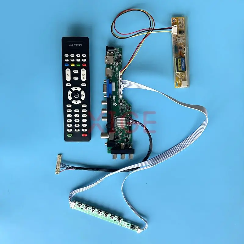 For LTN141AT07 LTN141AT13 Controller Driver Board Kit 1CCFL USB+HDMI+VGA+AV+IR 1280*800 DVB Signal Digital LVDS-30Pin LCD Screen