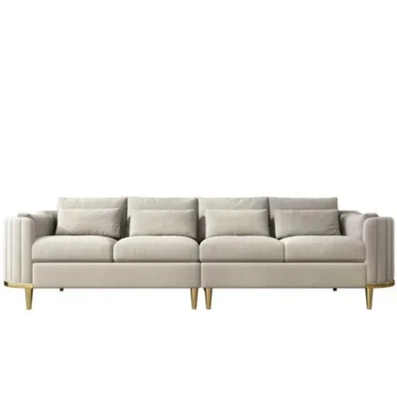 Dubai Luxury Fabric Sofa Set Living Room Couch Furniture Curved Home Sofa Set 1+2+3