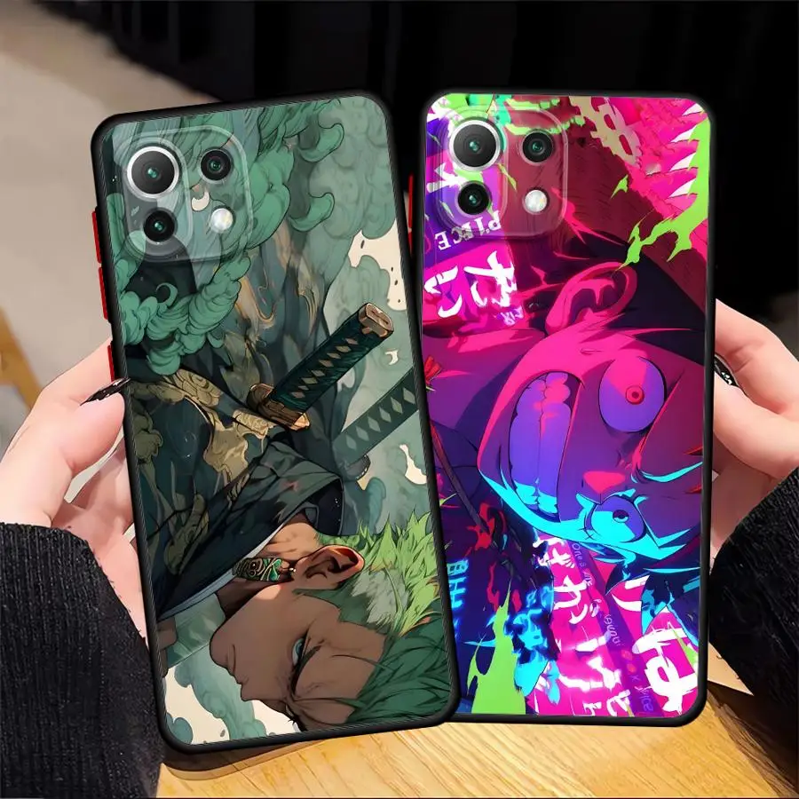 Capa para xiaomi mi 10t 12t 14 13 pro 12x 13 11 lite 11t capa traseira de telefone uma peça criatividade luffy