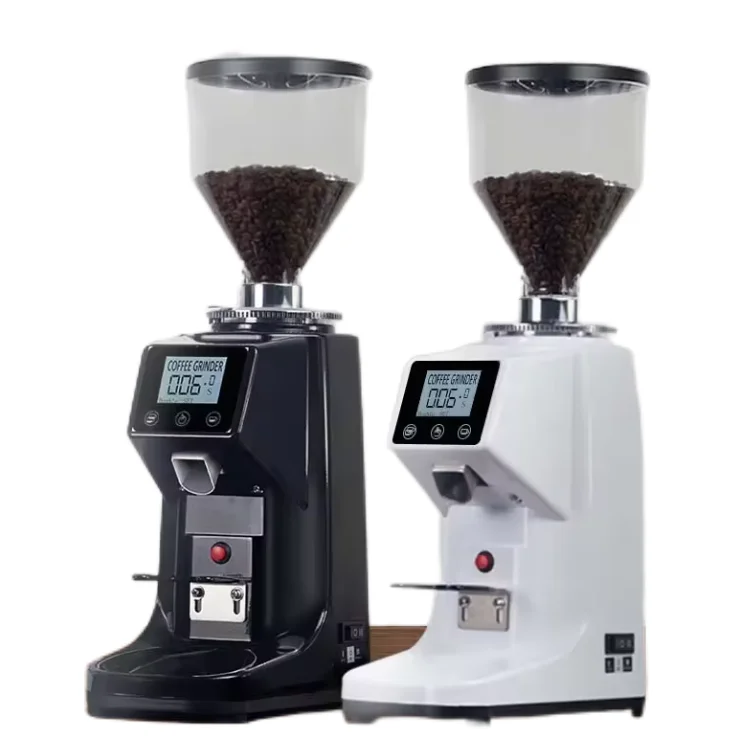 

Electric Professional Coffee Bean Grinder Manual Cafe Grinding Machine Commercial Espresso Flat Burr Coffee Grinder