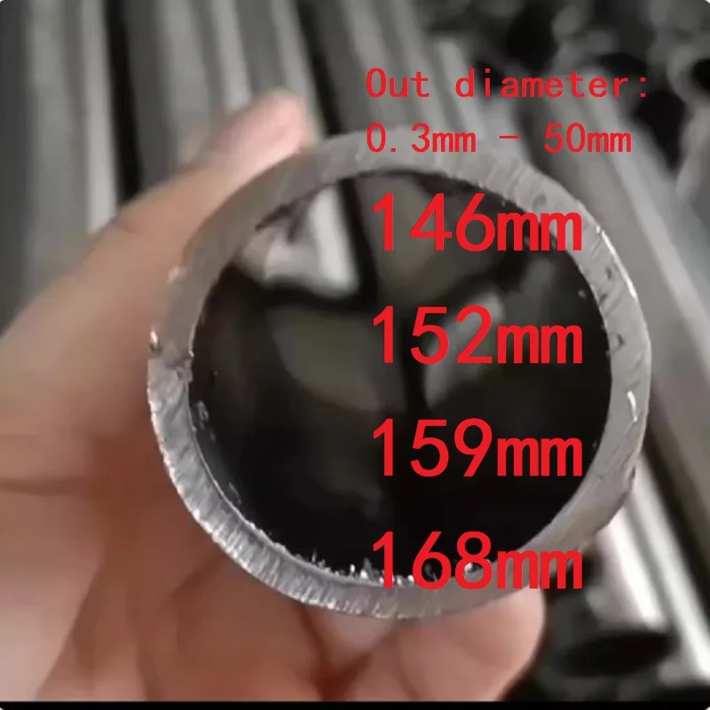 1PC 304 Stainless Steel Round Pipe Selded Pipe Stainless Steel Straight Tube OD 0.3-50 146 152 159 168mm