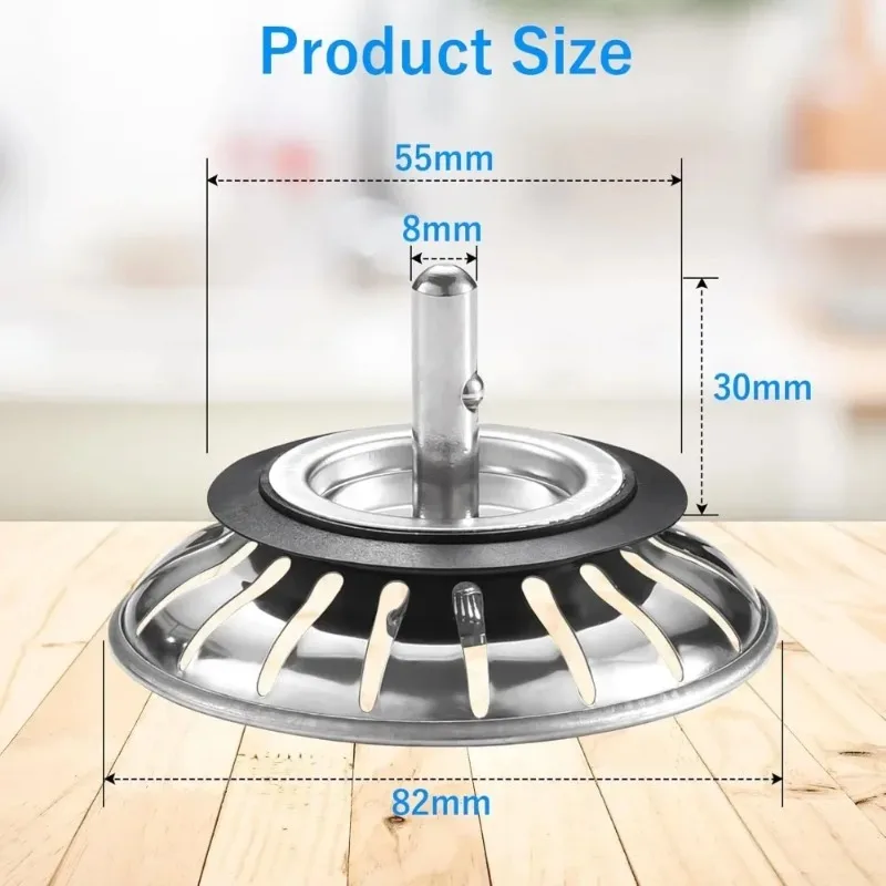 

78/79/82/84mm Kitchen Sink Filter Hole Bathtub Hair Catcher Stopper Bathroom Sewer Drain Strainer Basin Sink Waste Filter Tools