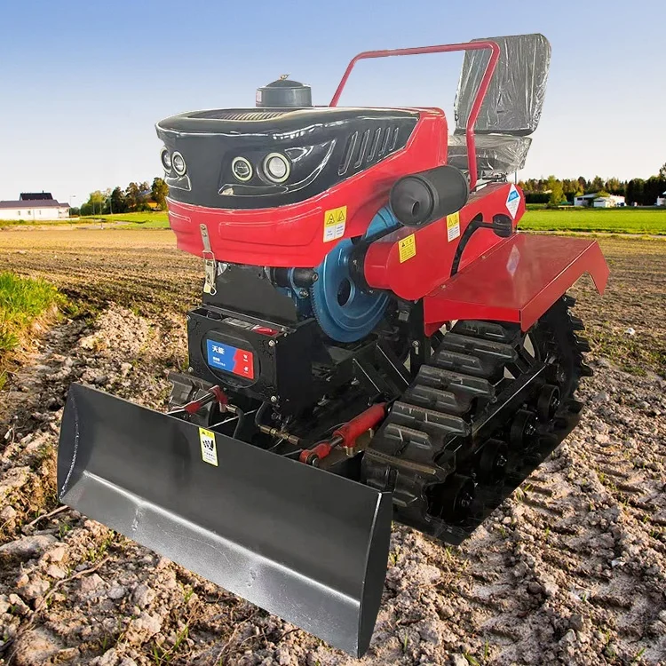 25HP Micro-Crawler Tractor Cultivators Mini Tiller Rotary Tiller Multi-Function Seat Farmland Rotary Tiller With Cheap Price